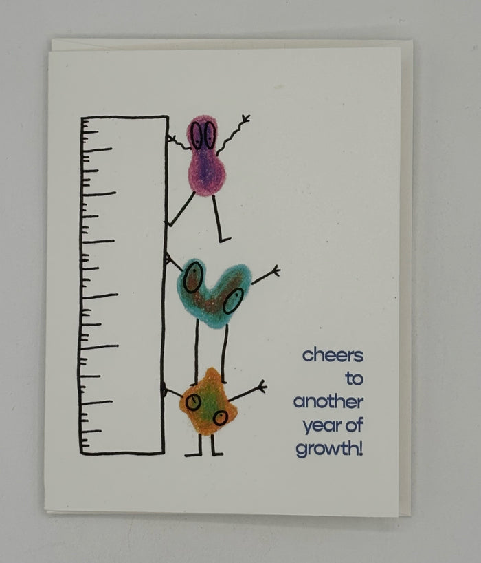 Cheers To Another Year Of Growth Birthday Card