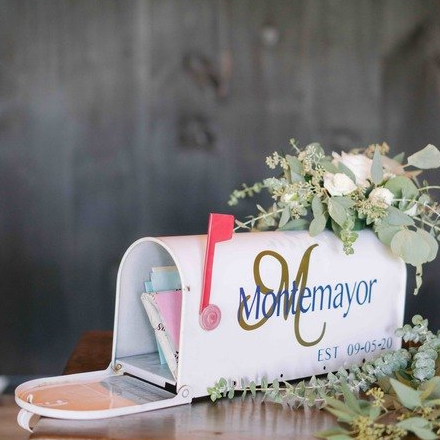 Chic White and Green Riverside Wedding