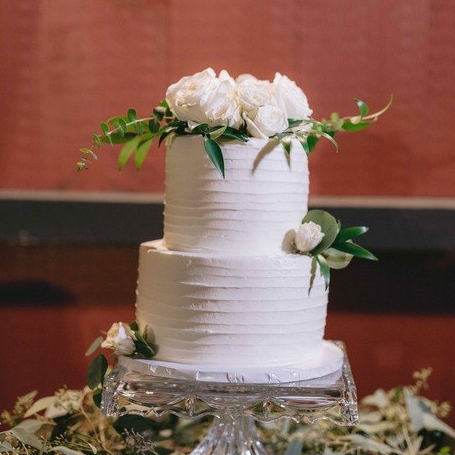 Chic White and Green Riverside Wedding