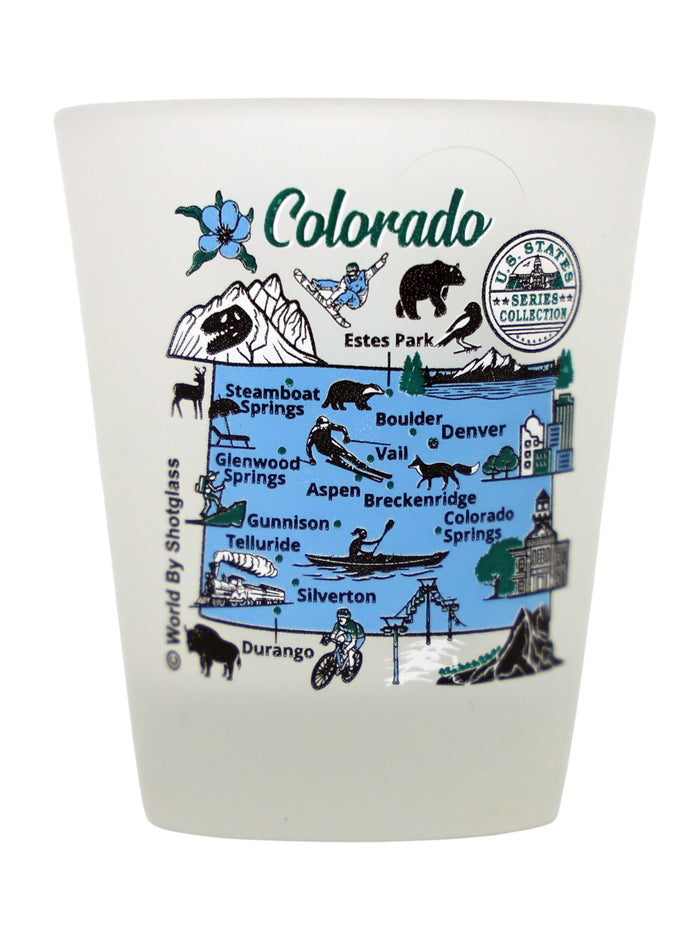 Colorado United States USA Souvenir Boxed Shot Glass Set (Set of 6)
