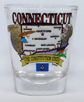 Connecticut State Elements Map Shot Glass