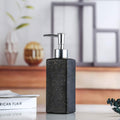Contemporary Speckled Finish Ceramic Soap Dispenser (W)