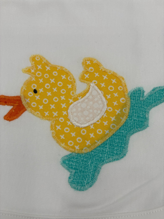 Cotton Blanket with Bunny, Chick or Sailboat