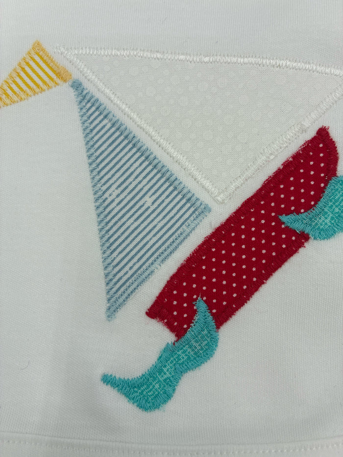 Cotton Blanket with Bunny, Chick or Sailboat