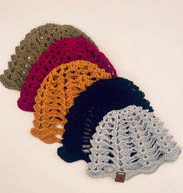 Cotton Crochet Lace Cap