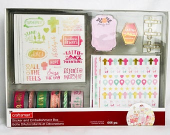 Crafts Smart 444 Piece Religious Theme Embellishment & Sticker Set