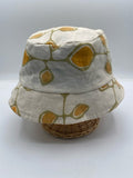 Cream with Gold & Olive Pattern Bucket Hat