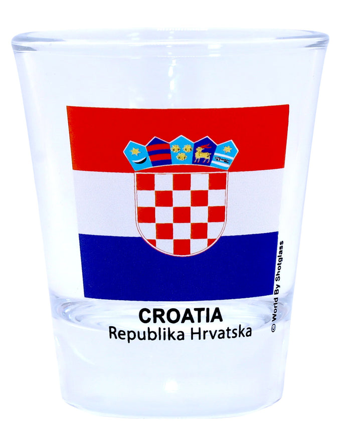 Croatia Flag Shot Glass