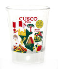 Cusco (Machu Picchu) Peru Landmarks and Icons Collage Shot Glass