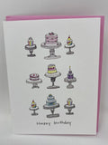 Cute Cakes Birthday Card