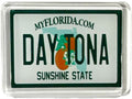 Daytona Florida License Plate Acrylic Small Fridge Collector's Souvenir Magnet 2.35" X 1.75"