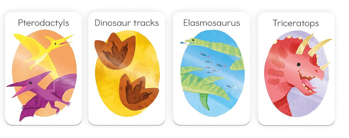 Dinosaur Pairs – Children’s Matching Card Game - Mabel & Fox