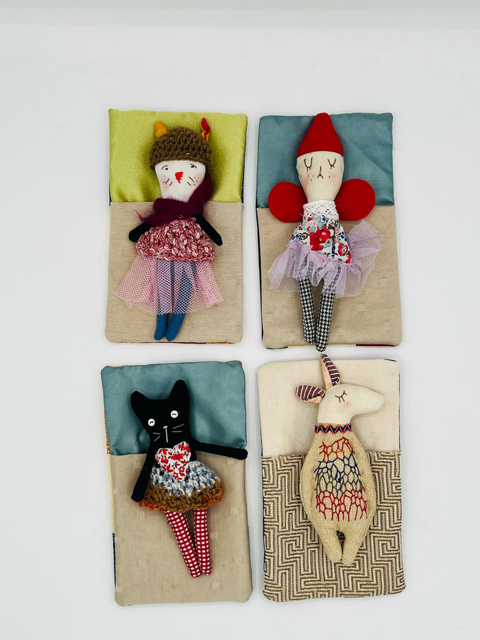 Doll in 7" Sleeping Bag