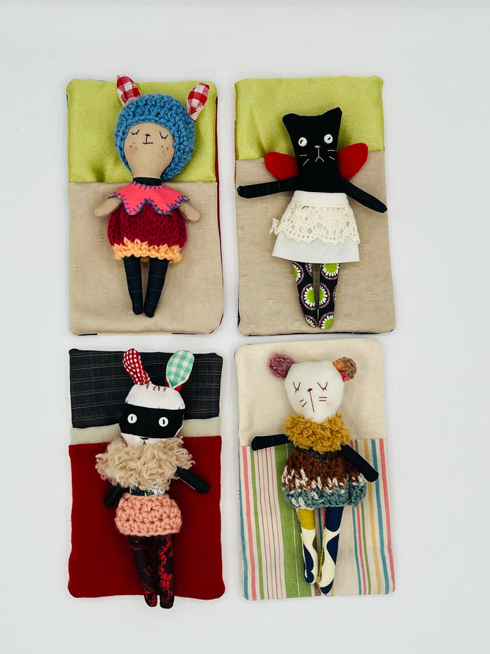 Doll in 7" Sleeping Bag