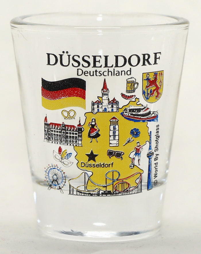 Dusseldorf Germany Great German Cities Collection Shot Glass