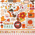 Echo Park 12 x 12 The Story Of Fall Element Sticker Sheet - SCRAPBOOKFARE