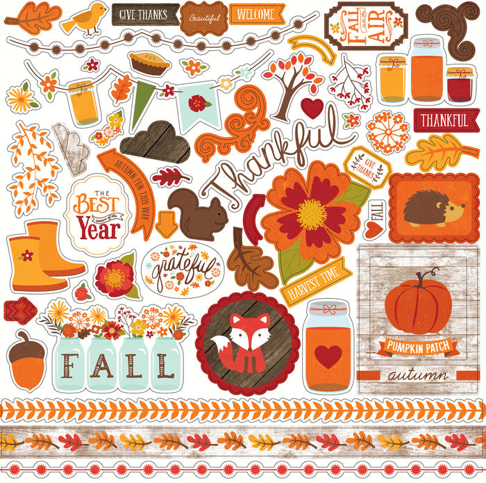 Echo Park 12 x 12 The Story Of Fall Element Sticker Sheet - SCRAPBOOKFARE
