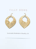 Etched Teardrop Earrings