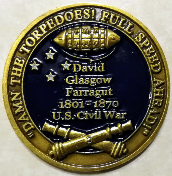 Fleet Admiral of the Navy David Glasgow Farragut Navy Challenge Coin