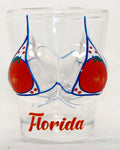 Florida Oranges Bikini Bust 3D Shot Glass