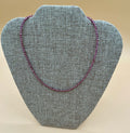 Garnet (Pink Rhodolite) and Silver Necklace