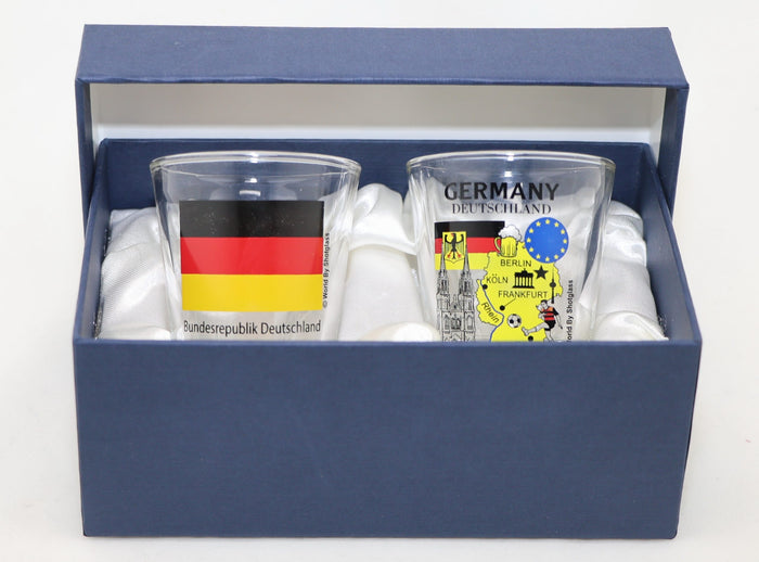 Germany Souvenir Boxed Shot Glass Set (Set of 2)