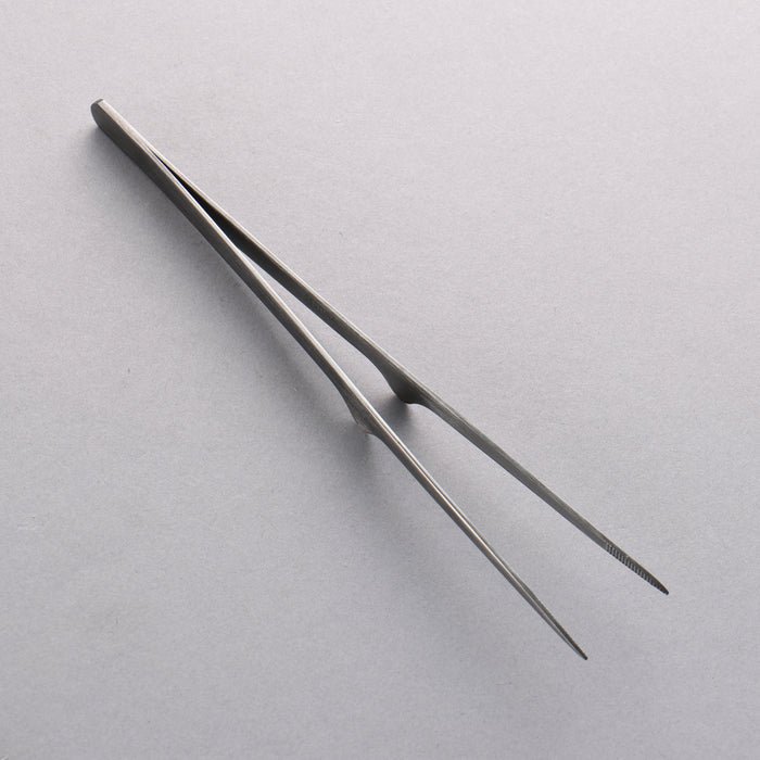 Gestura Petite Stando Black Metal Tongs 200mm - Seisuke Knife