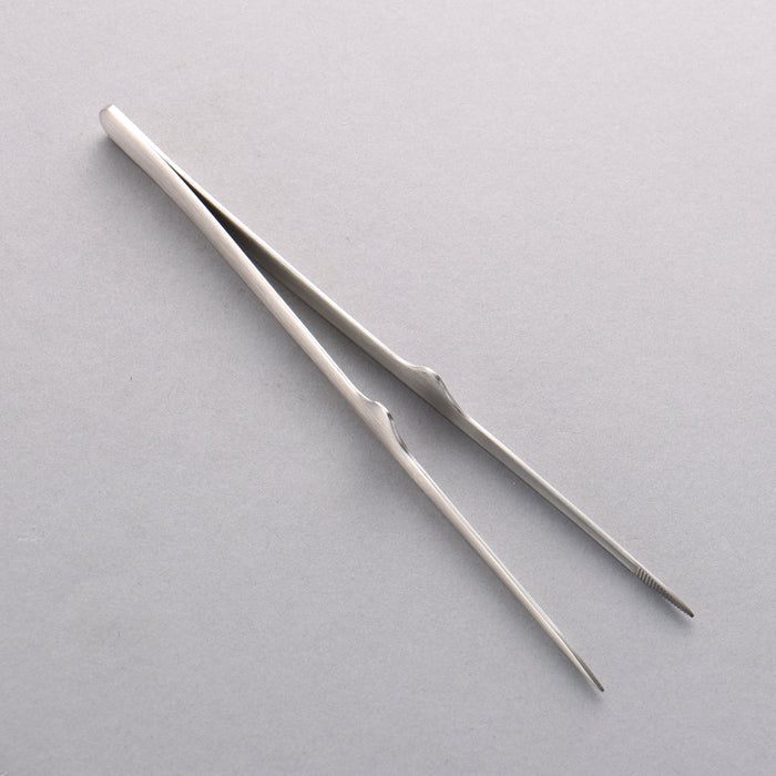 Gestura Petite Stando Silver Metal Tongs 200mm - Seisuke Knife