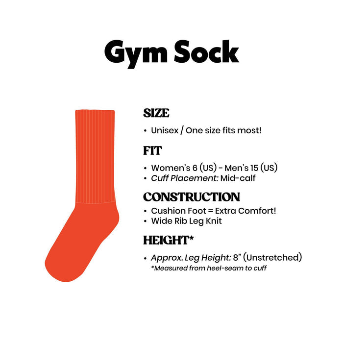 Good In Bed Gym Crew Socks FINAL SALE
