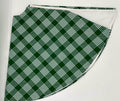 Green Plaid on White Christmas Tree Skirt