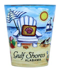 Gulf Shores Alabama Beach Chair In-And-Out Shot Glass