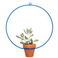 Hanging Circle Blue Planter - Planters_Hanging