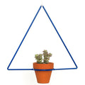 Hanging Triangle Blue Planter - Planters_Hanging