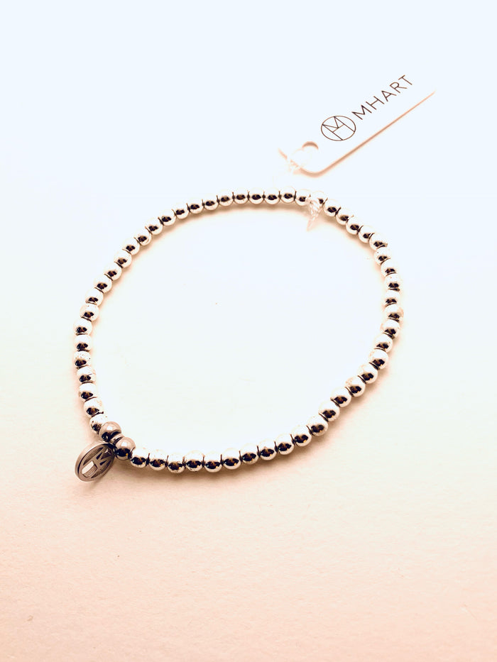Hematite Gemstone Stretch Bracelet