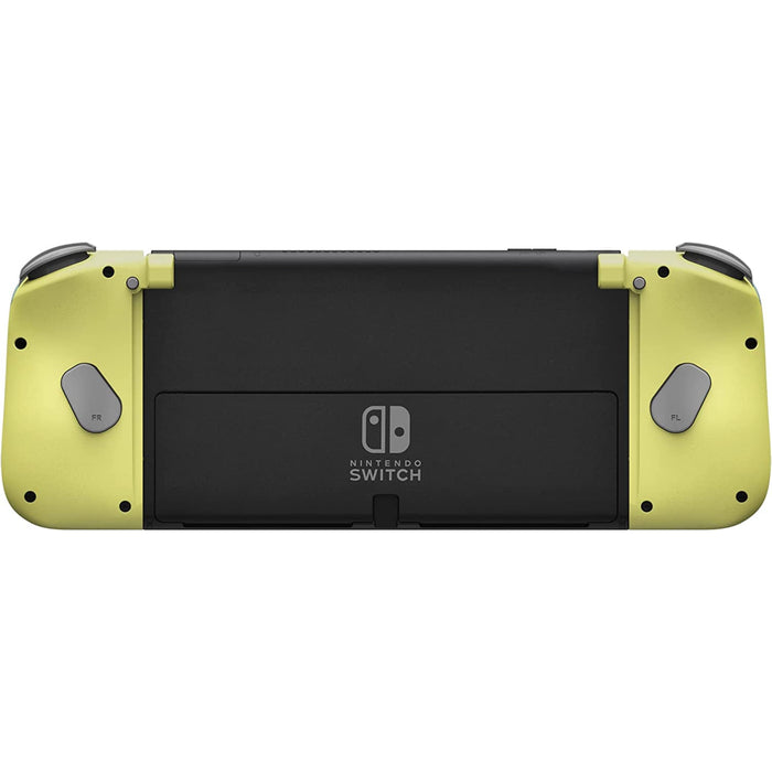 Hori Split Pad Compact Handheld Controller for Nintendo Switch & Nintendo Switch Oled - Light Gray & Yellow