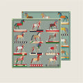 Horse Mane Green Double Print Scarf / 90cm