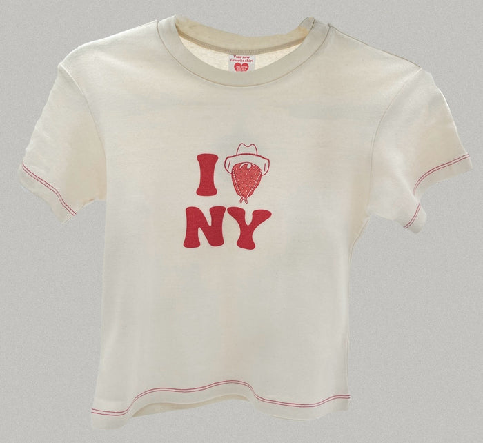 I Love NY Tee Size L White
