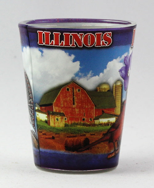 Illinois State Collage Shot Glass rtp