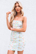 Imogen Mesh Dress - Multi Floral - Runway Goddess