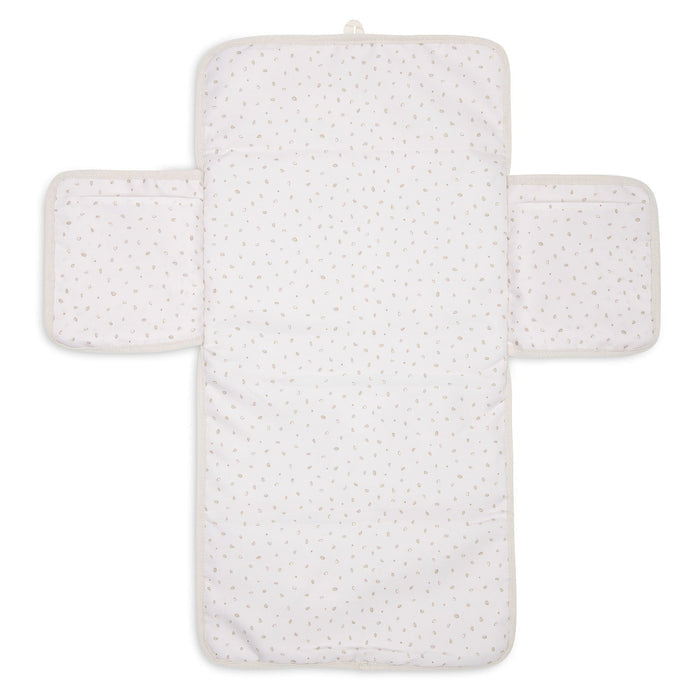 Jollein - Changing Pad With Storage Pockets - Cloudy Rib - Oatmeal - Mabel & Fox