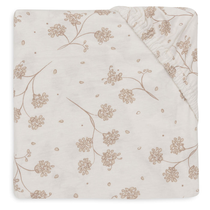 Jollein - Fitted Sheet Jersey - 70/75x140/150cm -  Leafy Dreams - Mabel & Fox
