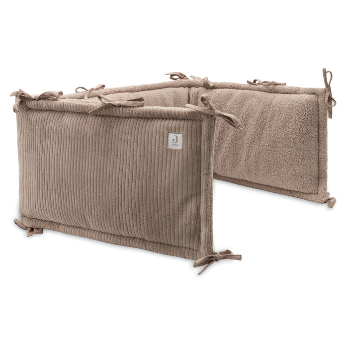 Jollein - Playpen Bumper- Cloudy Rib - Milky Coffee - 180x30cm - Mabel & Fox