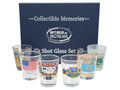 Kansas United States USA Souvenir Boxed Shot Glass Set (Set of 6)