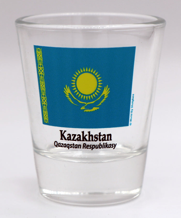 Kazakhstan Flag Shot Glass