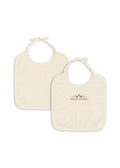 Konges Slojd - Fanga Fontana - Figo Bib - Antique White (2 Pack) - Mabel & Fox