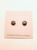 Ladybug Flat Studs, Black