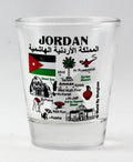 Jordan Landmarks And Icons Collage Shot Glass