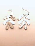 Large Matisse Leaves Short Earrings