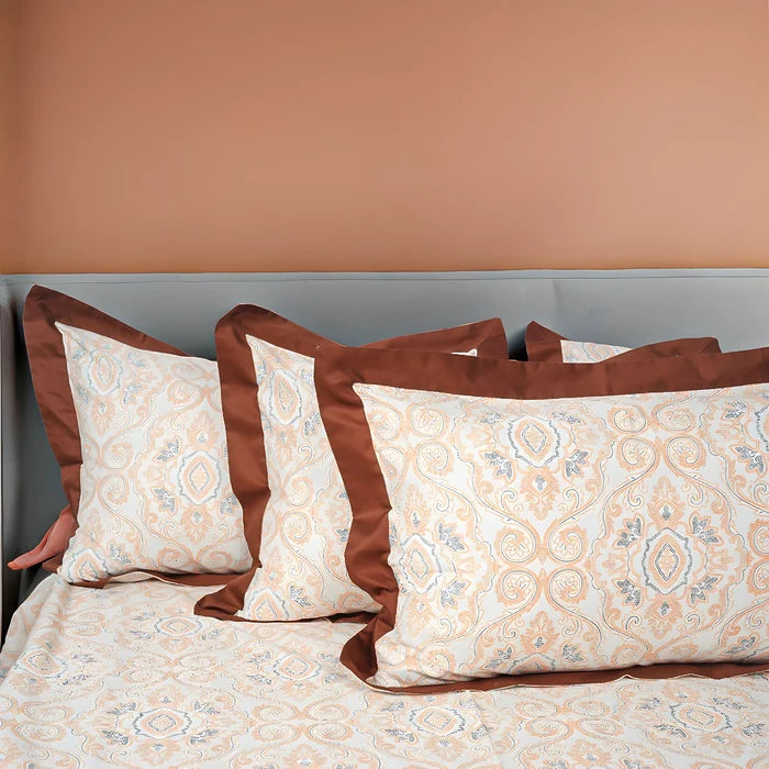 Laska Burbeb (150 TC) - 100% Cotton King-Size Bedsheet + 2 Pillow Covers