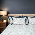 Laska Zeno (150 TC) - 100% Cotton King-Size Bedsheet + 2 Pillow Covers